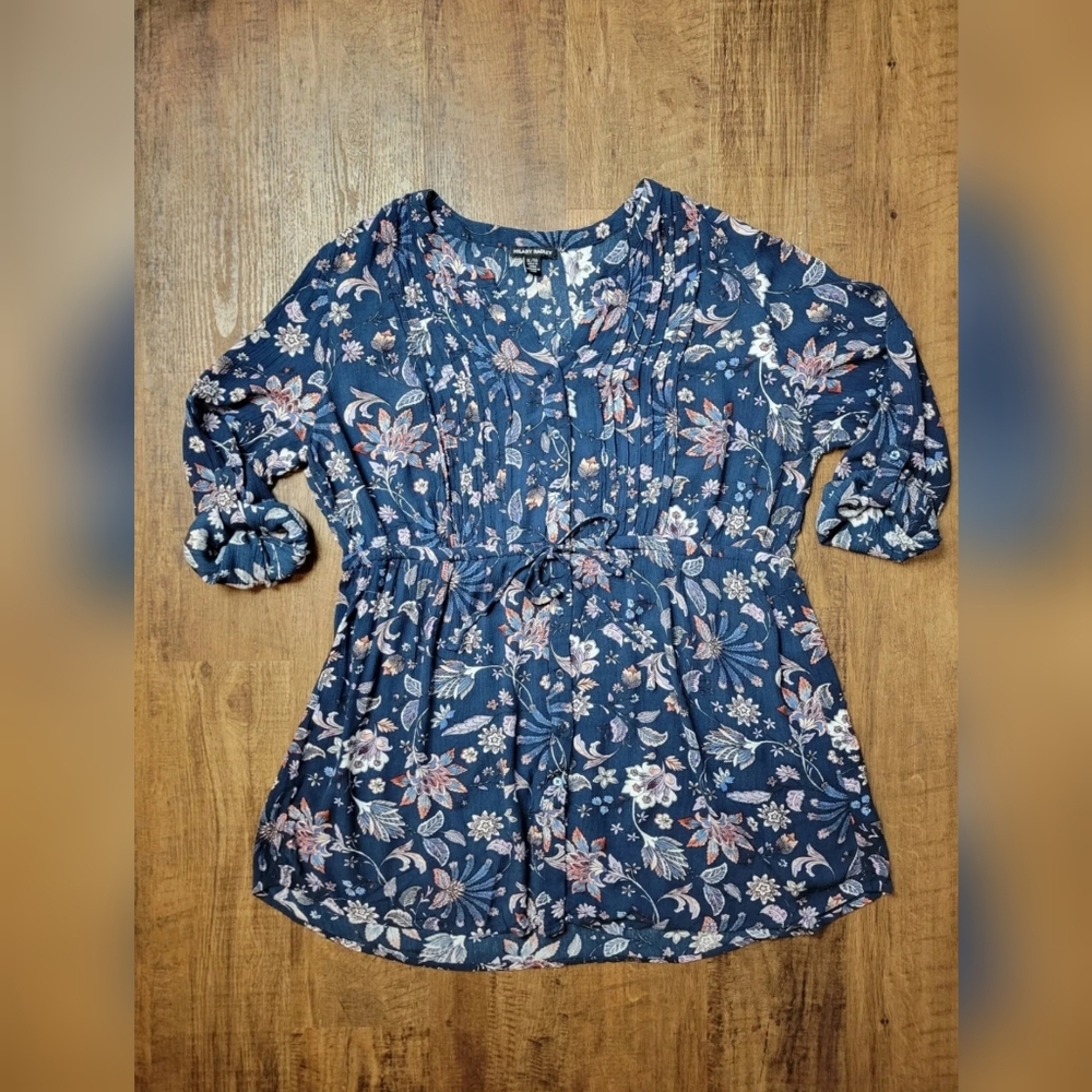 Hilary Radley roll tab sleeve tunic